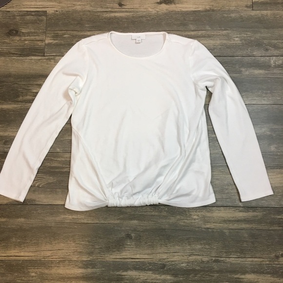 J.jill long sleeve ruched center top - Picture 1 of 8